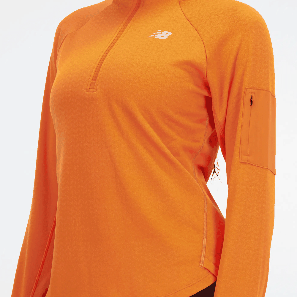 Dámská mikina New Balance WT23252CEN – oranžové