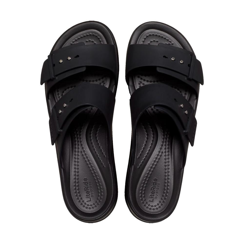 Žabky Crocs Brooklyn Buckle 207431-001 - černé