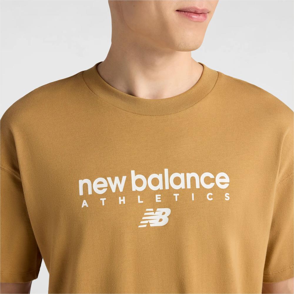 Pánské tričko New Balance MT61D0U5ABG - oranžové