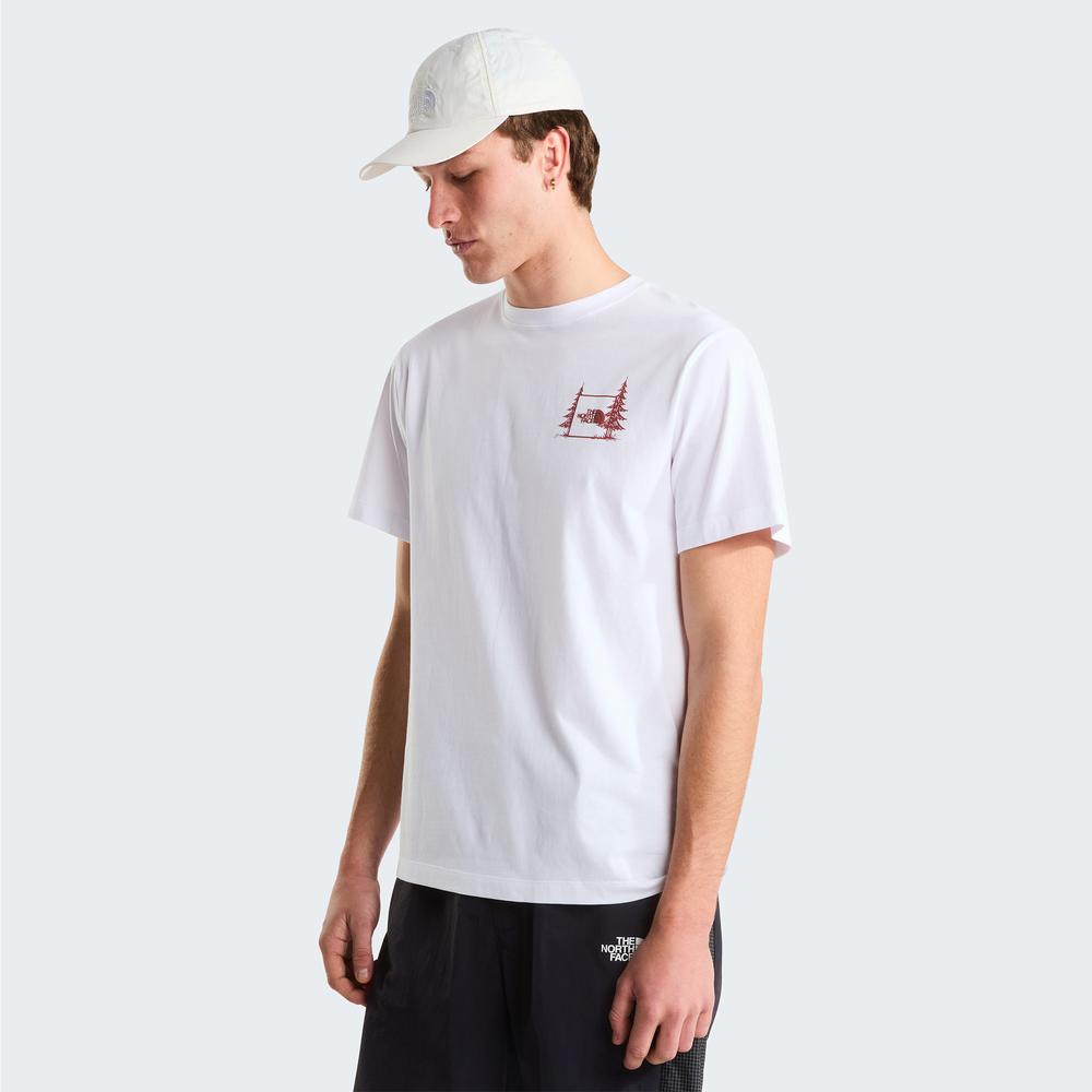 Tričko pánské The North Face Camping 0A8GQMFN41 - bílé