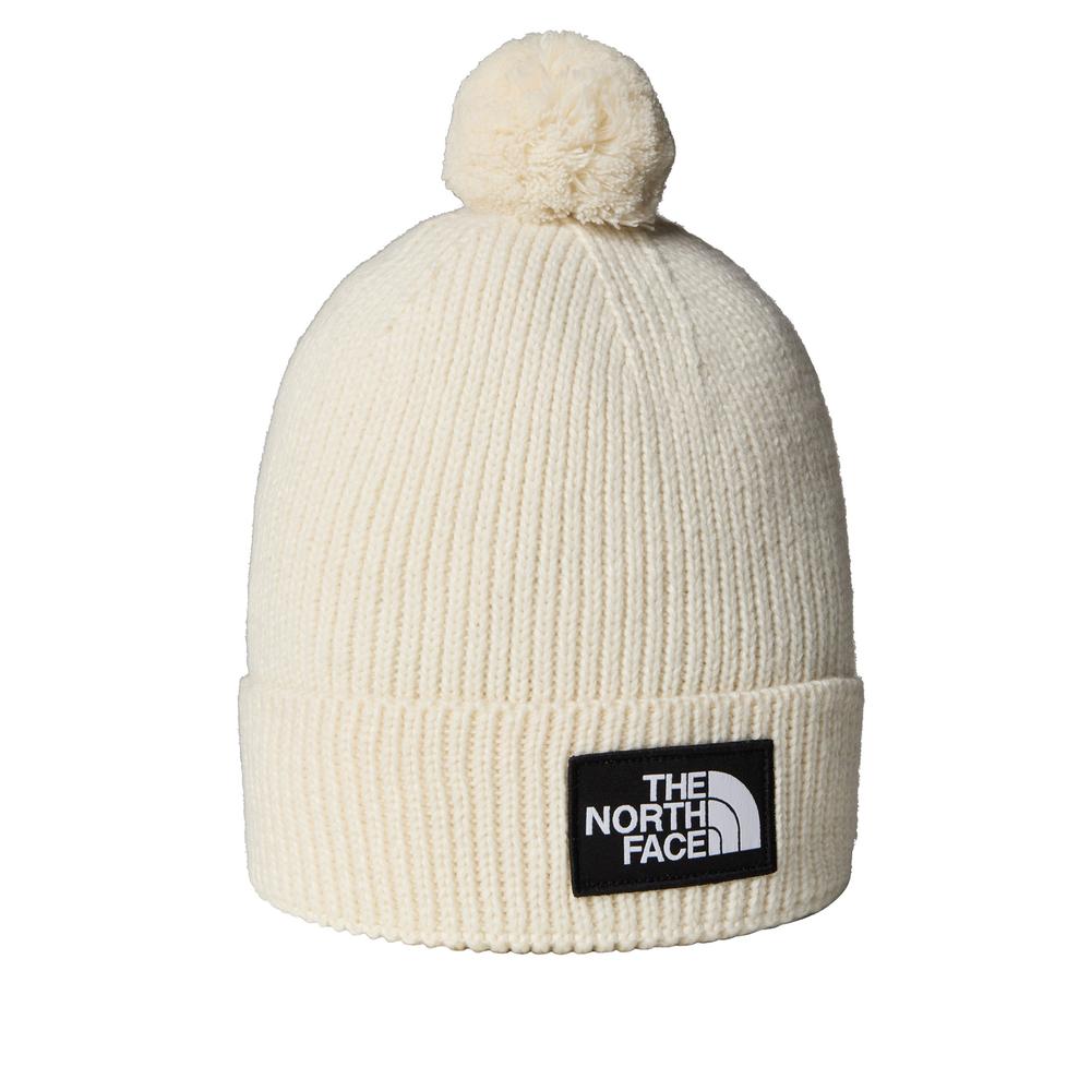 Čepice The North Face Logo Box Cuffed Beanie 0A8CHFQLI1 - bílé