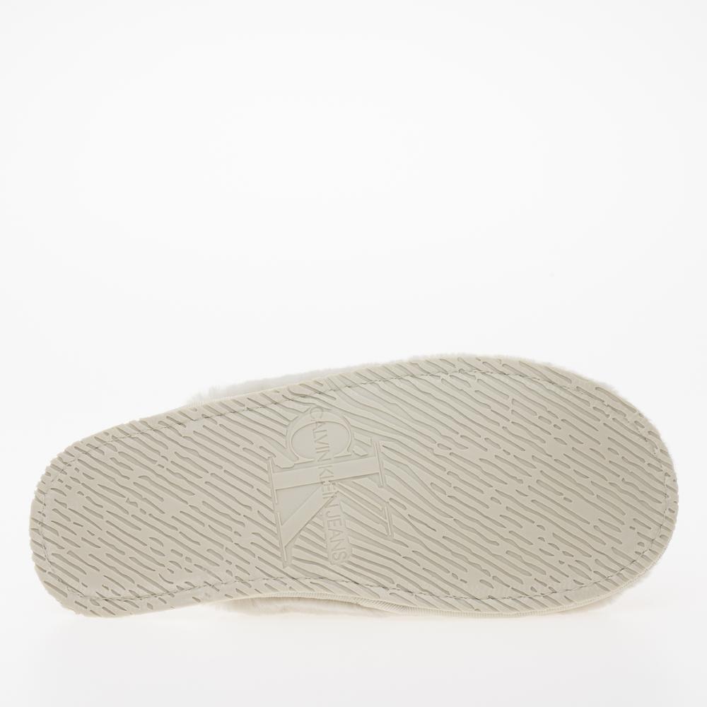 Boty Calvin Klein Hotel Slipper Fur After Glow YW0YW01593-ACF - bílé