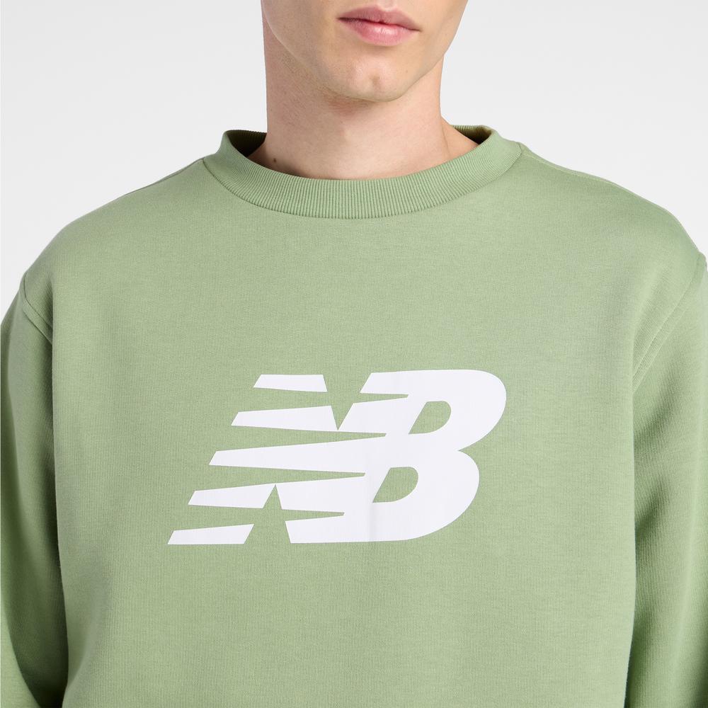 Pánská mikina New Balance MT43905AAR - zelené