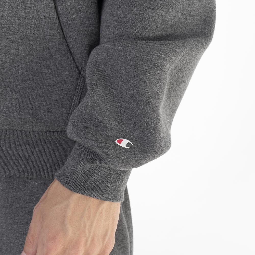 Mikina Champion Hooded Full Zip Sweatshirt 219171-EM519 - šedivé