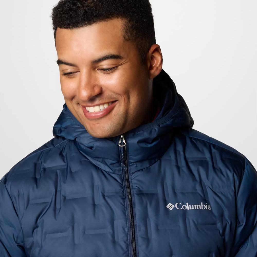 Bunda Columbia Delta Ridge II Down Hooded 2086222464 - tmavě modrě