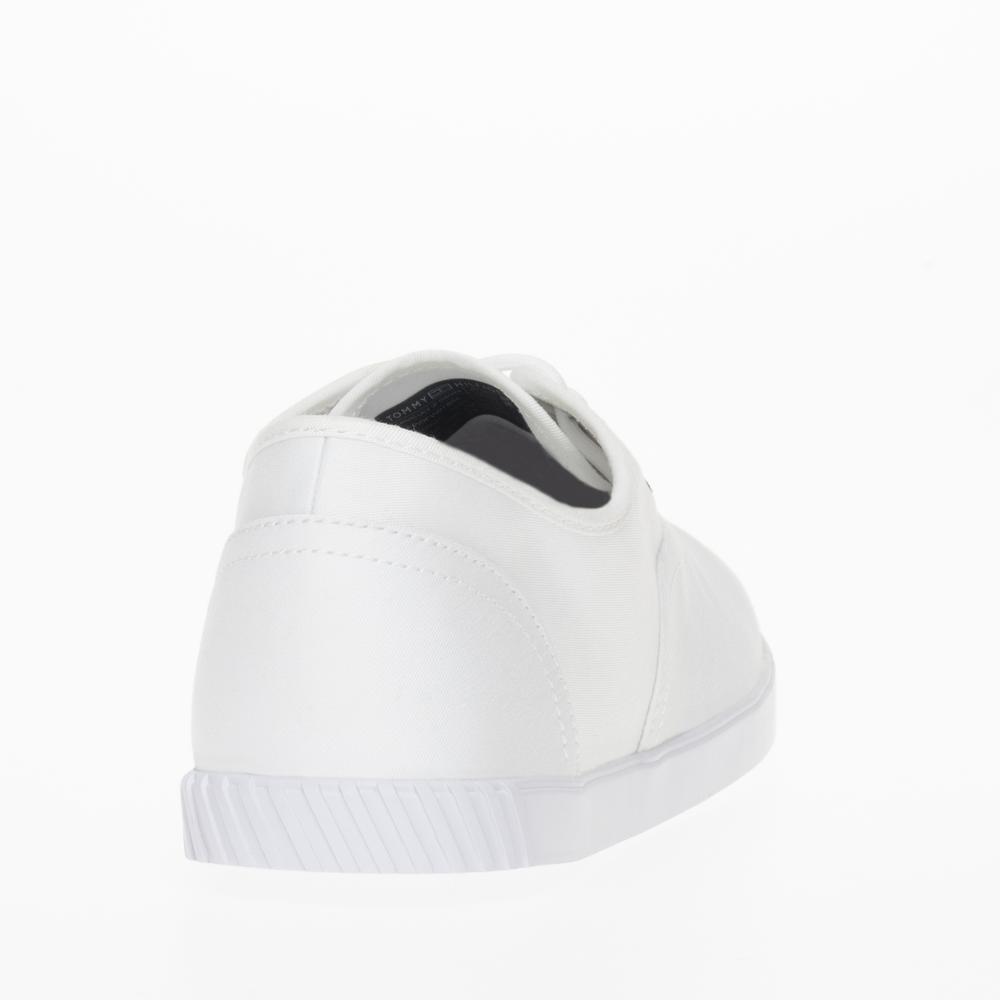 Boty Tommy Hilfiger Canvas Lace Up FW0FW07805-YBS - bílé