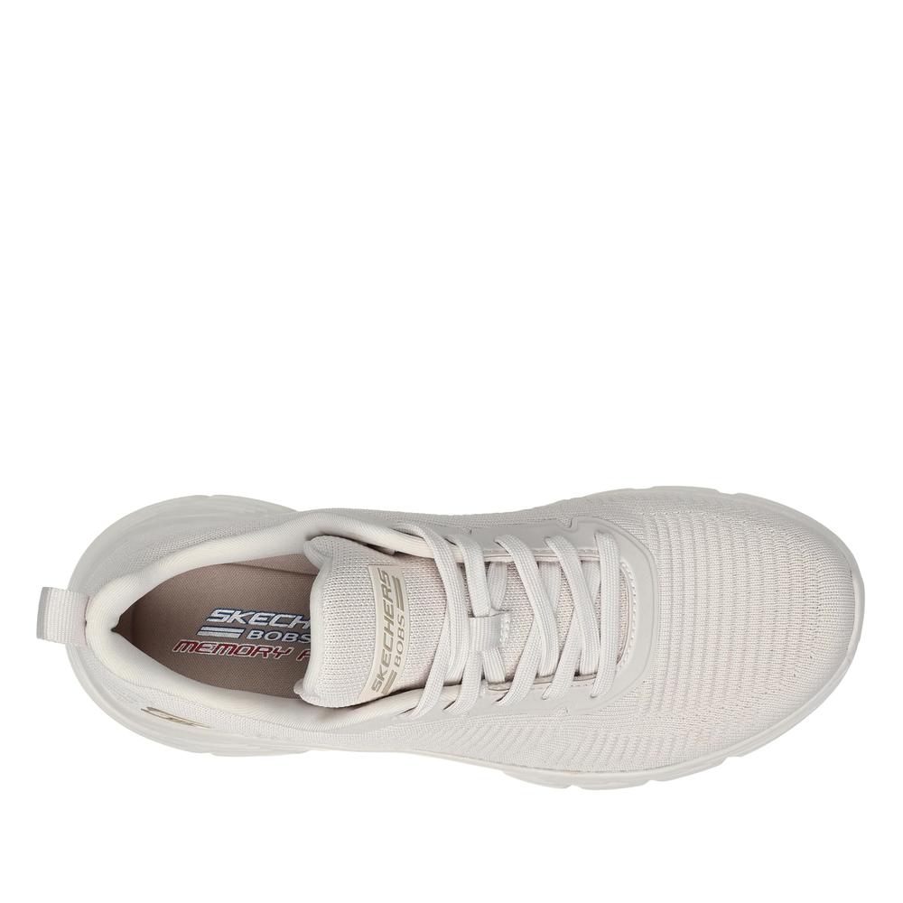 Dámské boty Skechers Bobs Sport B Flex Hi Flying Hi 117385OFWT - bílé