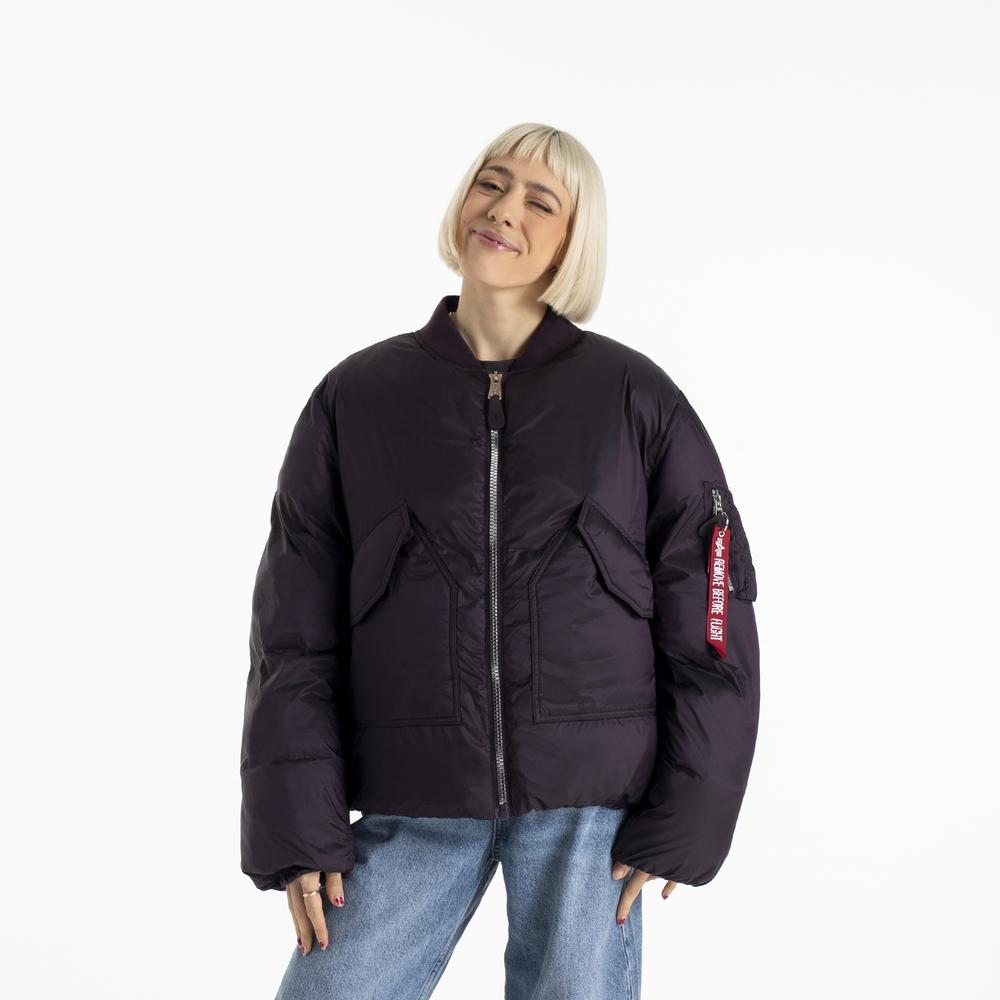 Bunda Alpha Industries MA-1 Padded 148004719 - fialové