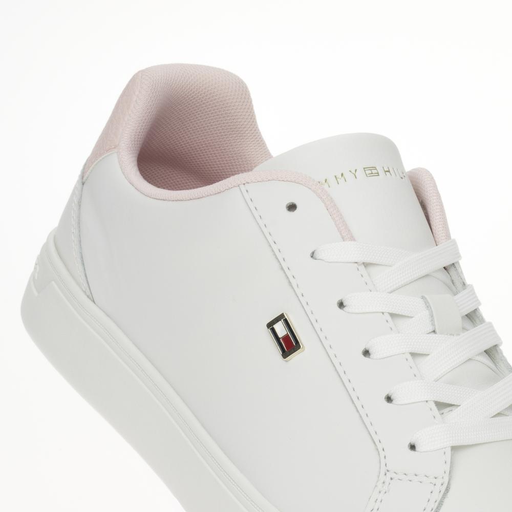 Boty Tommy Hilfiger Flag Court FW0FW08072-0LA - bílé