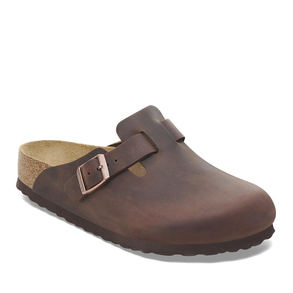 Žabky unisex Birkenstock Boston SFB 159711 - hnědé
