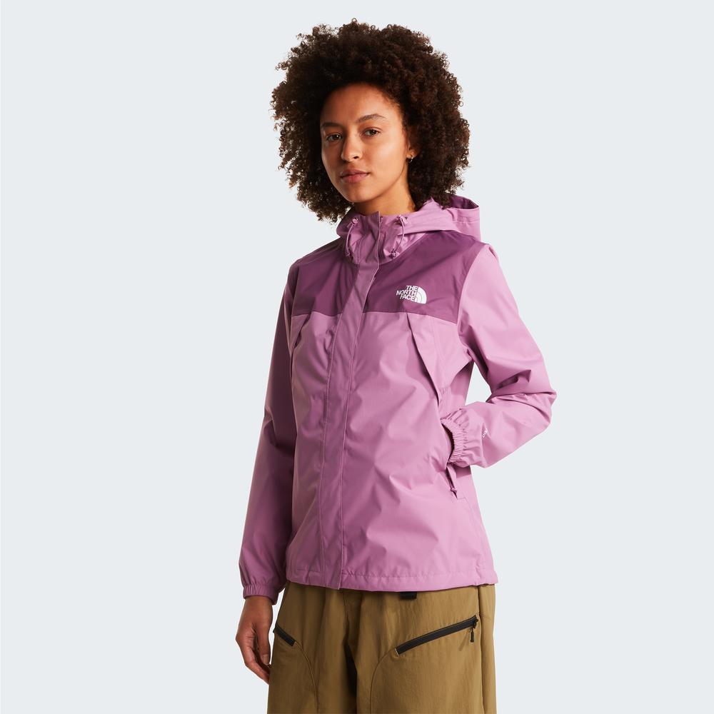 Bunda dámské The North Face Antora Rain Jacket 0A8BKDK221 - fialové