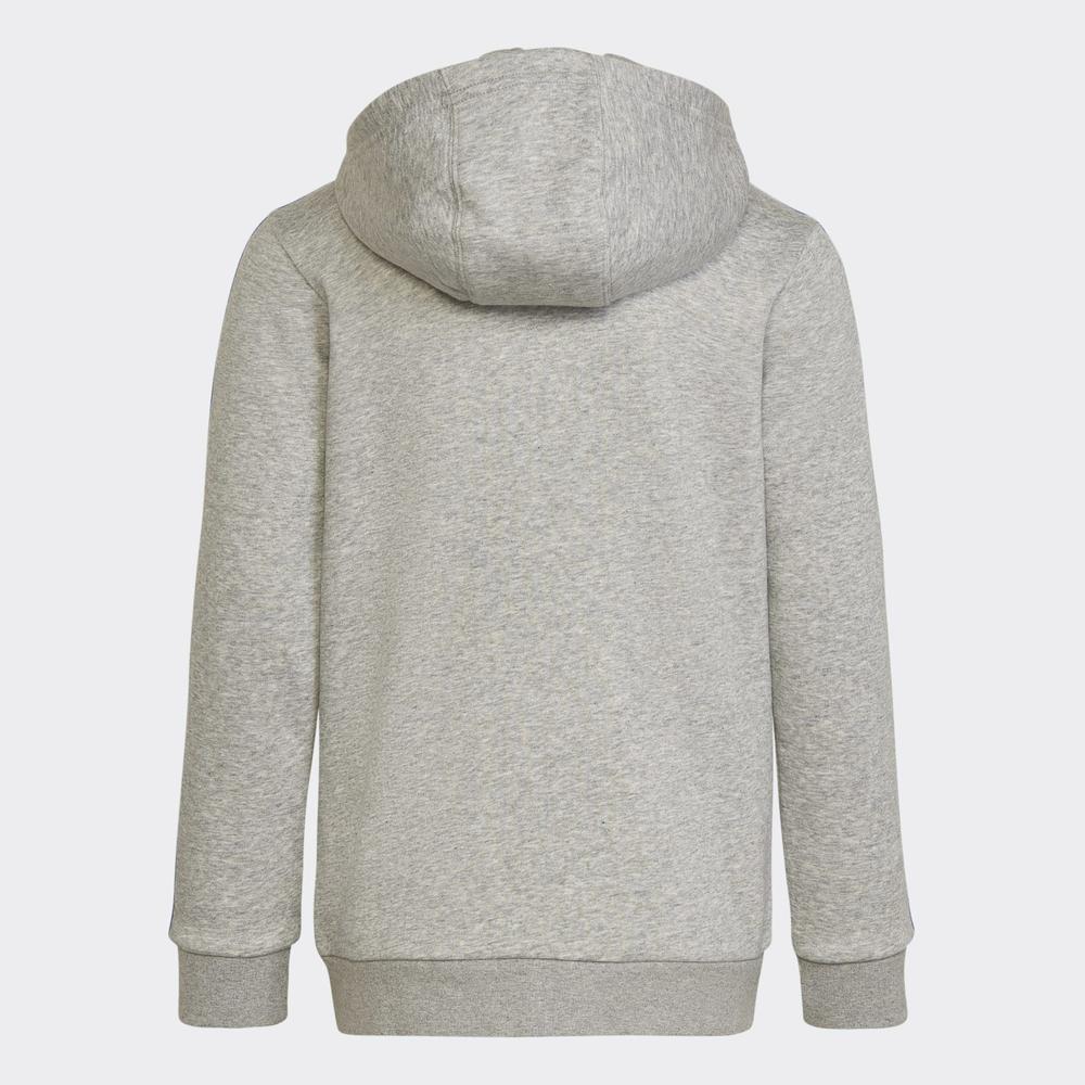 Mikina adidas Essentials 3-Stripes Hoodie HN1915 - šedivé