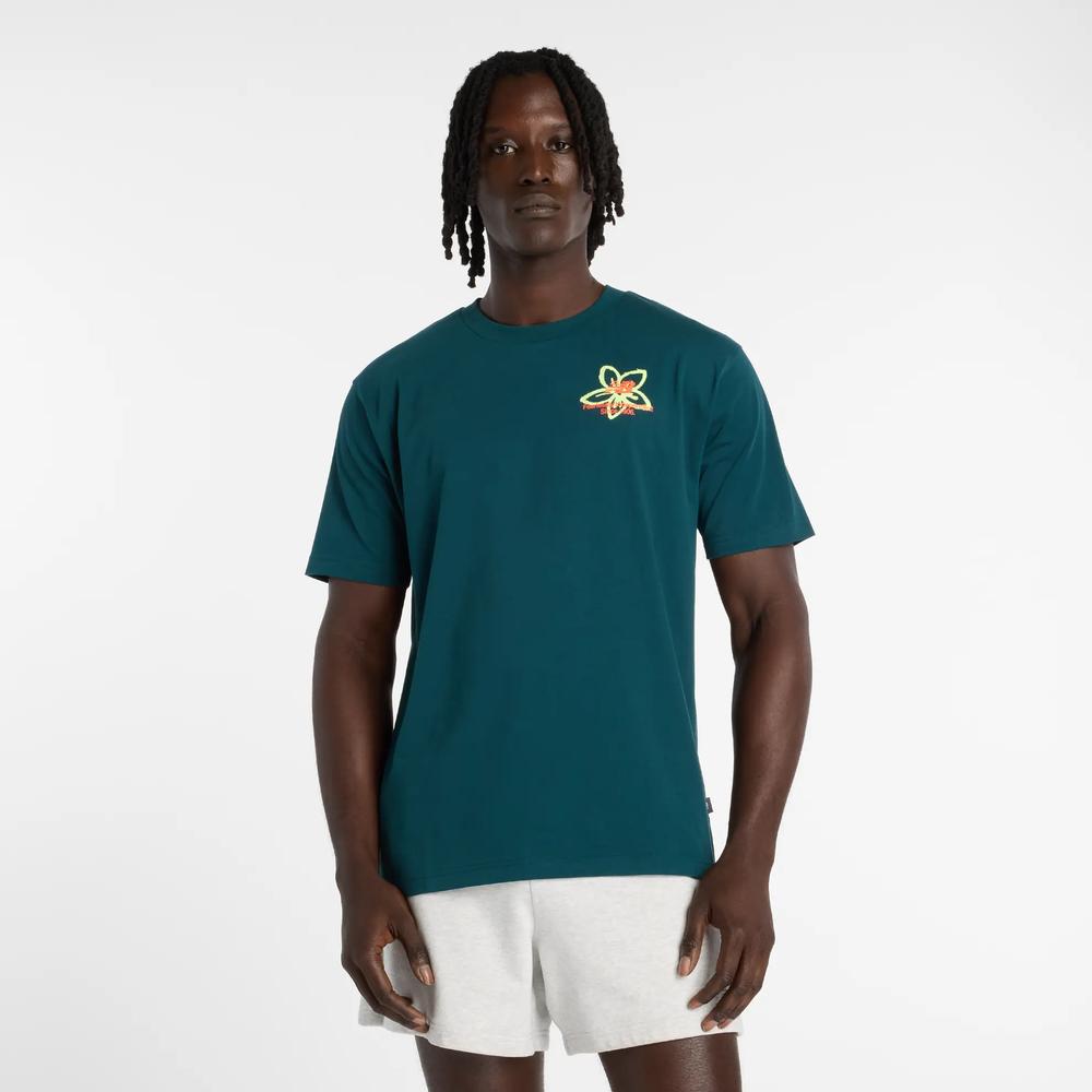 Pánské tričko New Balance MT61T0QMAAV - zelené