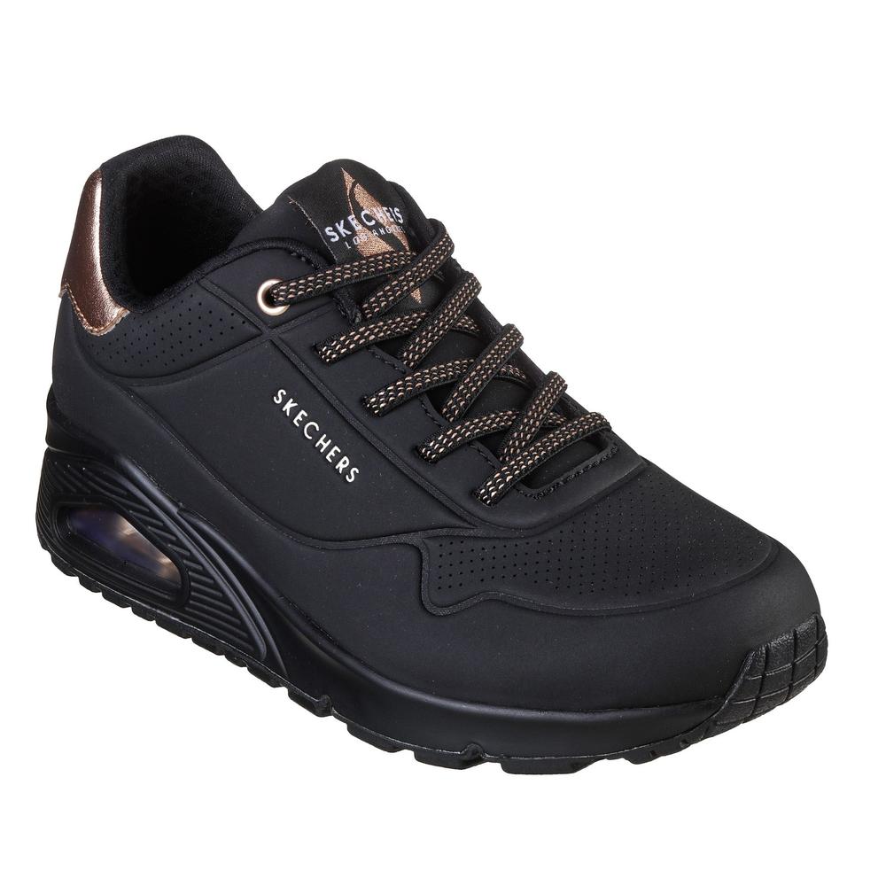 Boty Skechers Uno Shimmer Away 155196BBK - černé