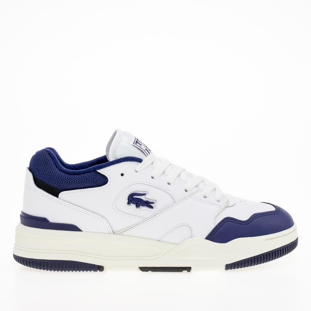 Boty Lacoste Lineshot Mesh Collar Leather Trainers 746SMA0075-042 - bílá
