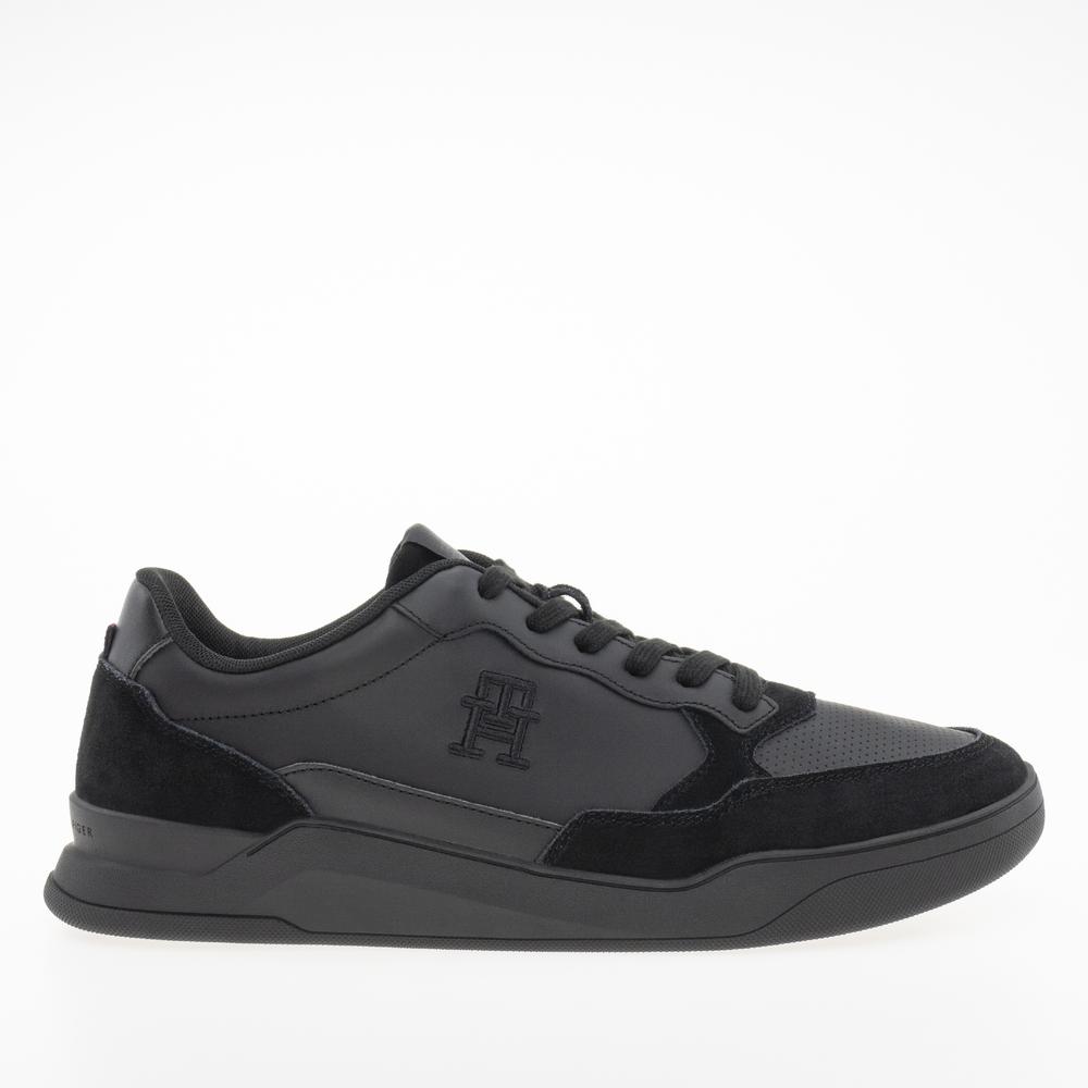 Boty Tommy Hilfiger Elevated Cupsole Leather Trainers FM0FM04929-BDS - černé