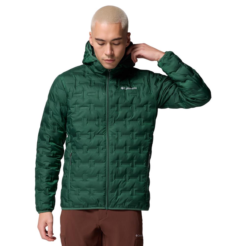 Pánská bunda Columbia Delta Ridge II Down Hooded 2086222375 - zelené