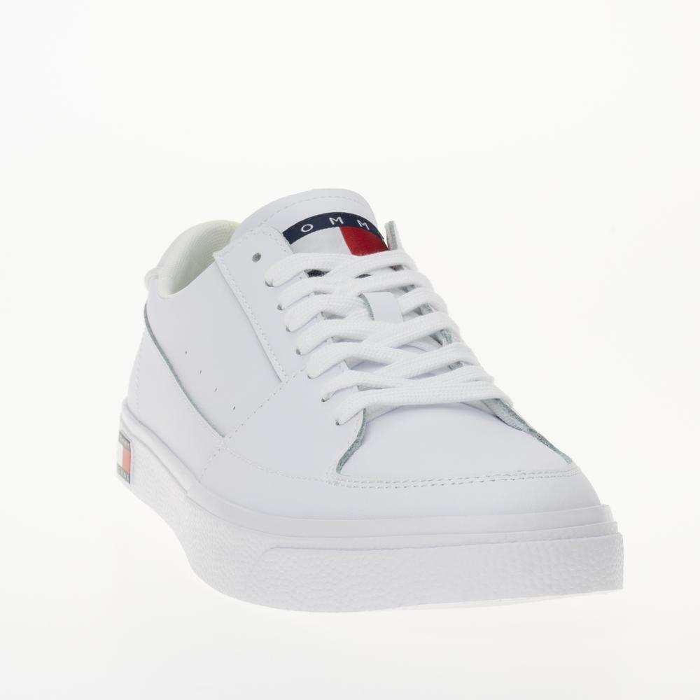 Boty Tommy Jeans Vulcanized Essential EM0EM01398-YBS - bílé