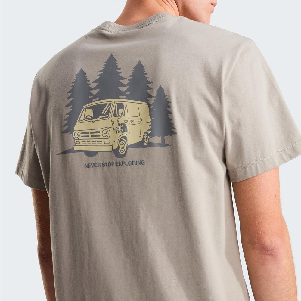 Tričko pánské The North Face Van Life 0A8GQN2MB1 - šedivé