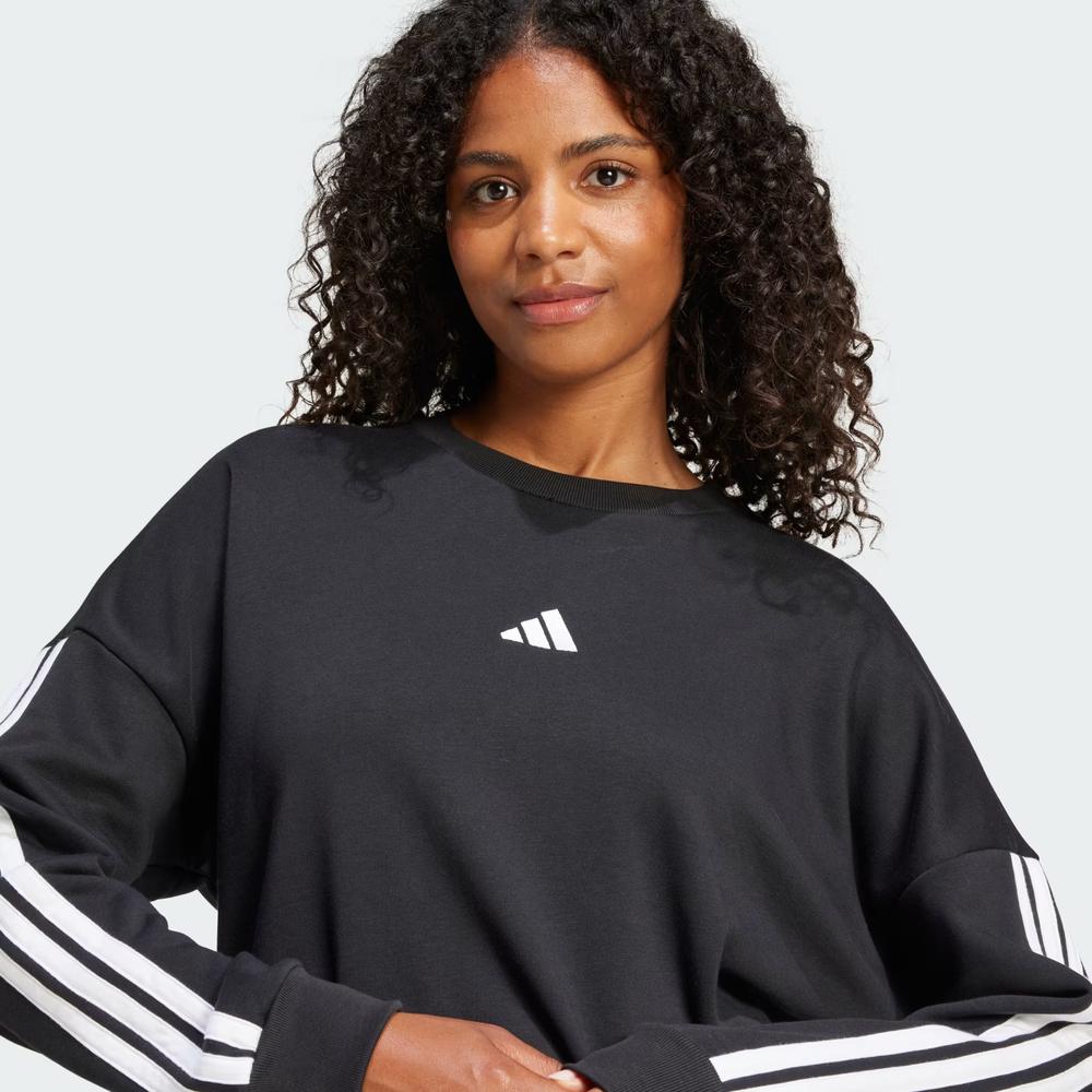 Dámská mikina adidas Sportswear Essentials 3-Stripes French Terry JE0016 - černé