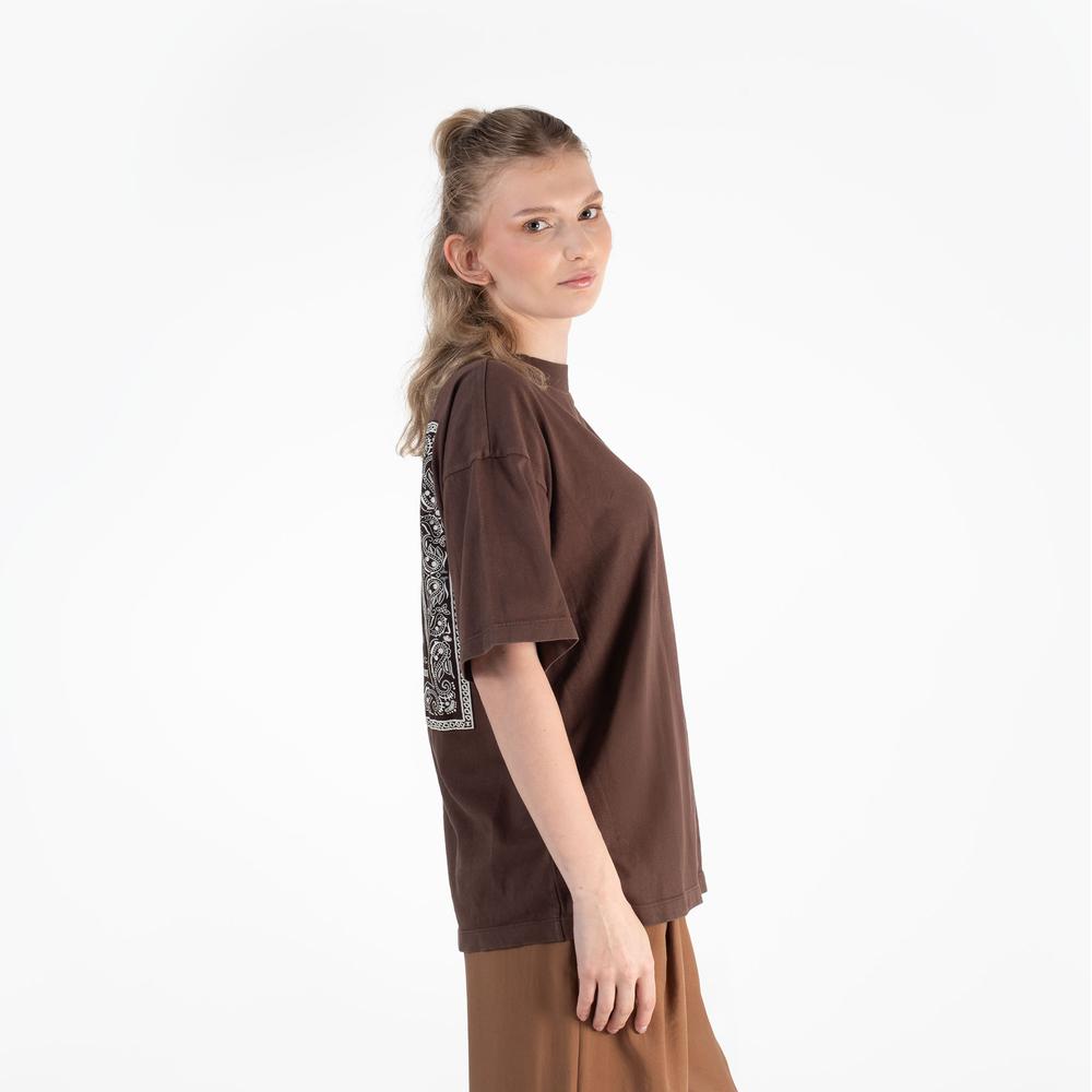 Tričko Champion Crewneck 117449-MS563 - hnědé