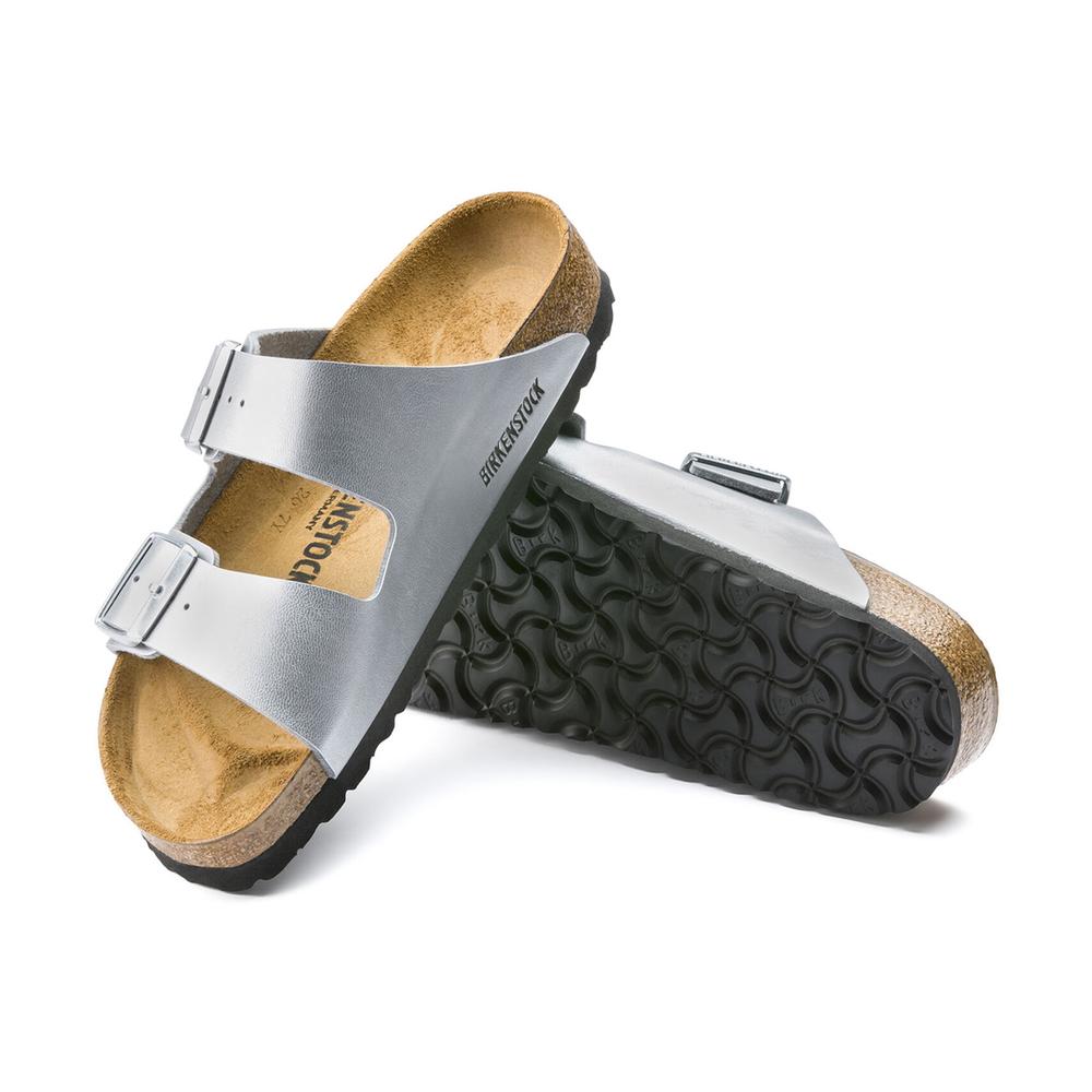 Žabky Birkenstock Arizona Birko-Flor 1012283- stříbně