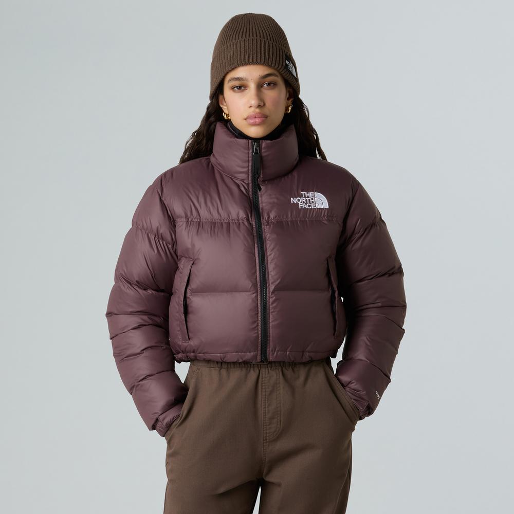 Dámská bunda The North Face Nuptse Short Jacket 0A5GGEBQ71 - bordové