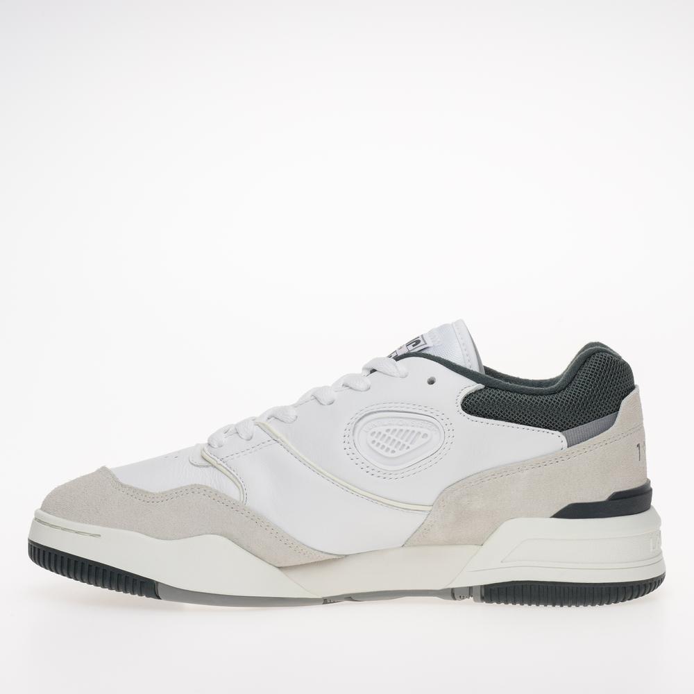 Boty Lacoste Lineshot Mesh Collar Leather Trainers 746SMA0088-1R5 - bílá