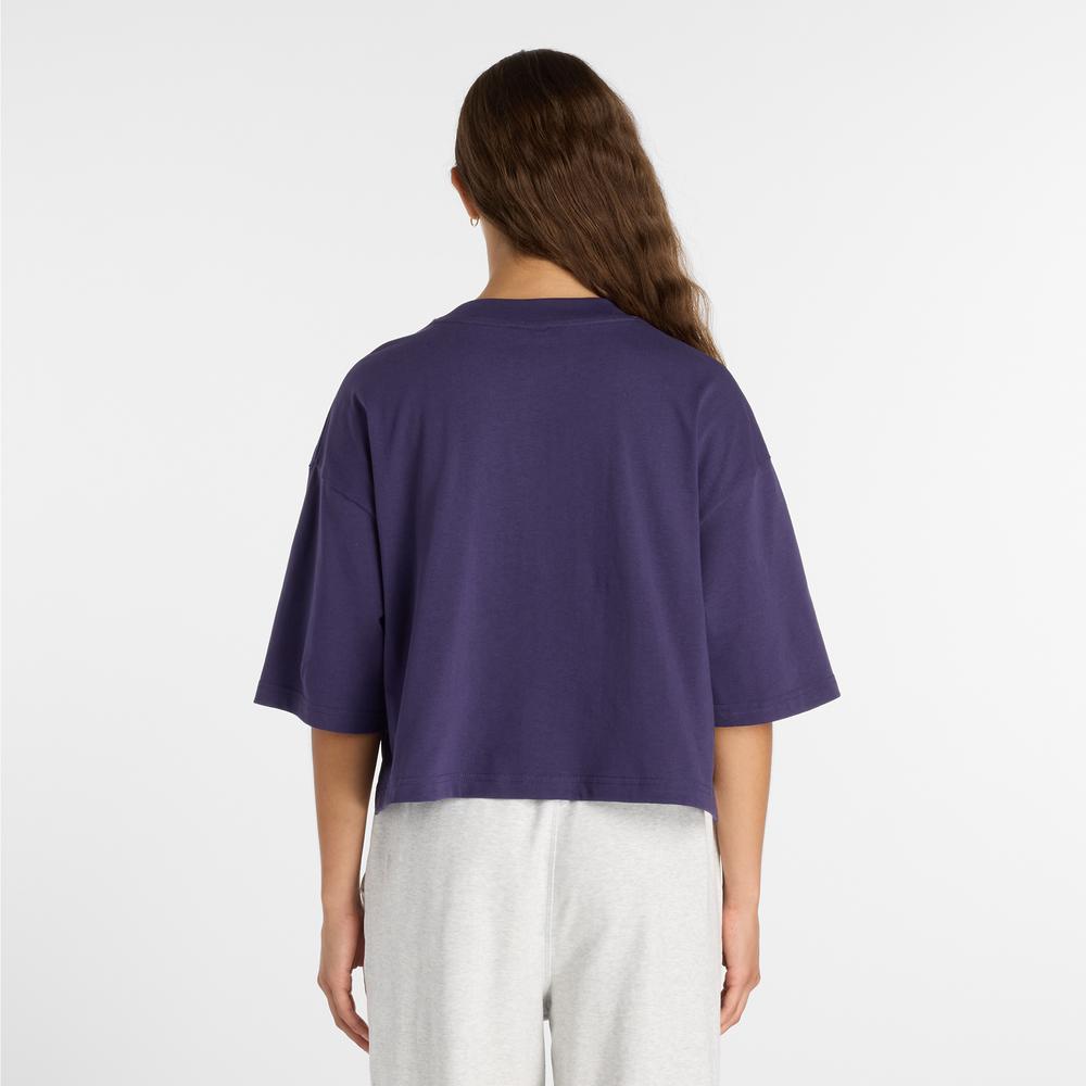 Dámské tričko New Balance WT51908BOY - fialové