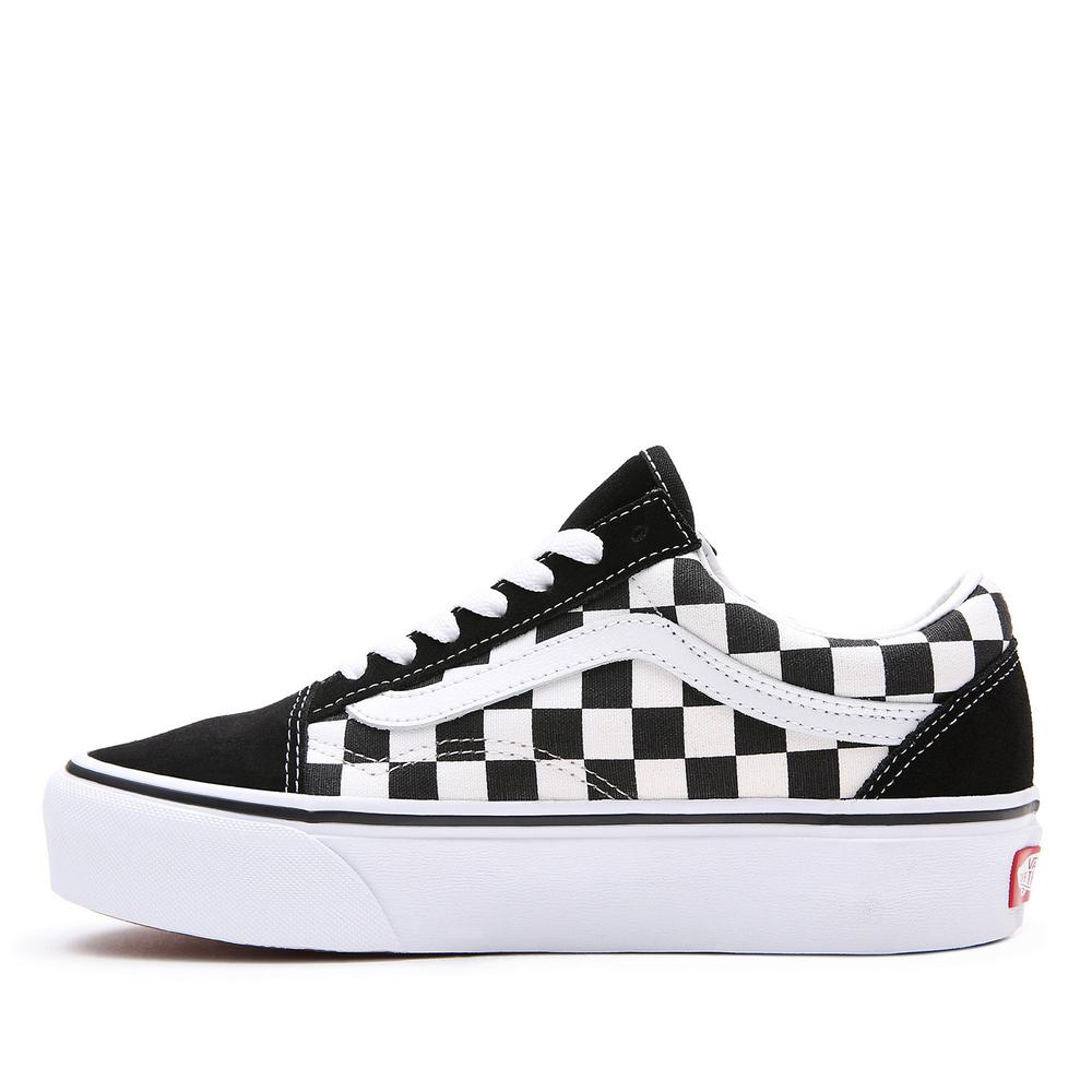 Boty Vans Checkerboard Old Skool Platform VN0A3B3UHRK1 - černé