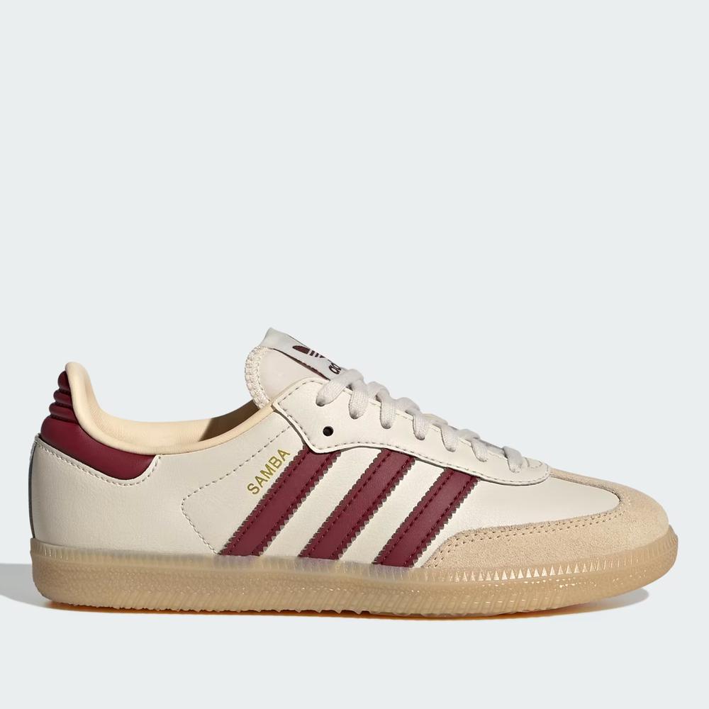 Dětské boty adidas Originals Samba OG J JQ8554 - béžové