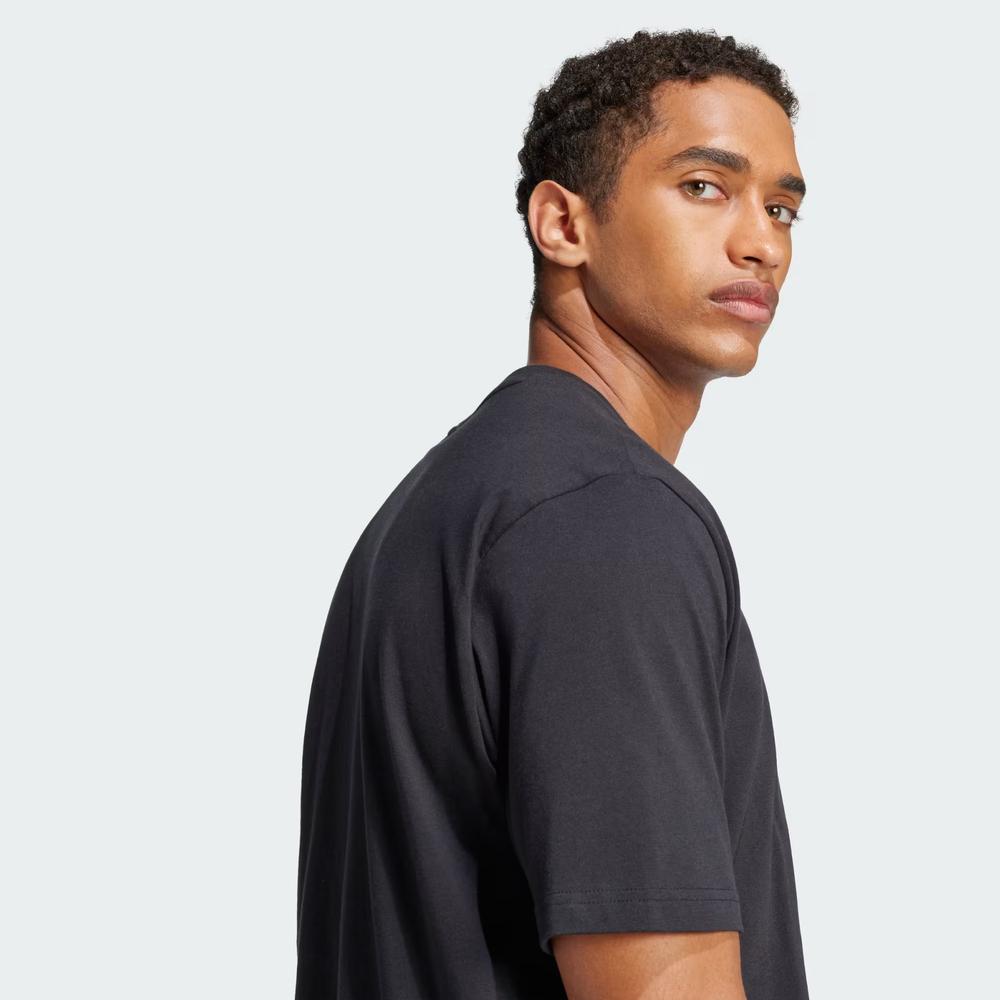 Tričko pánské adidas Sportswear Essentials Linear Single JE8993 - černé