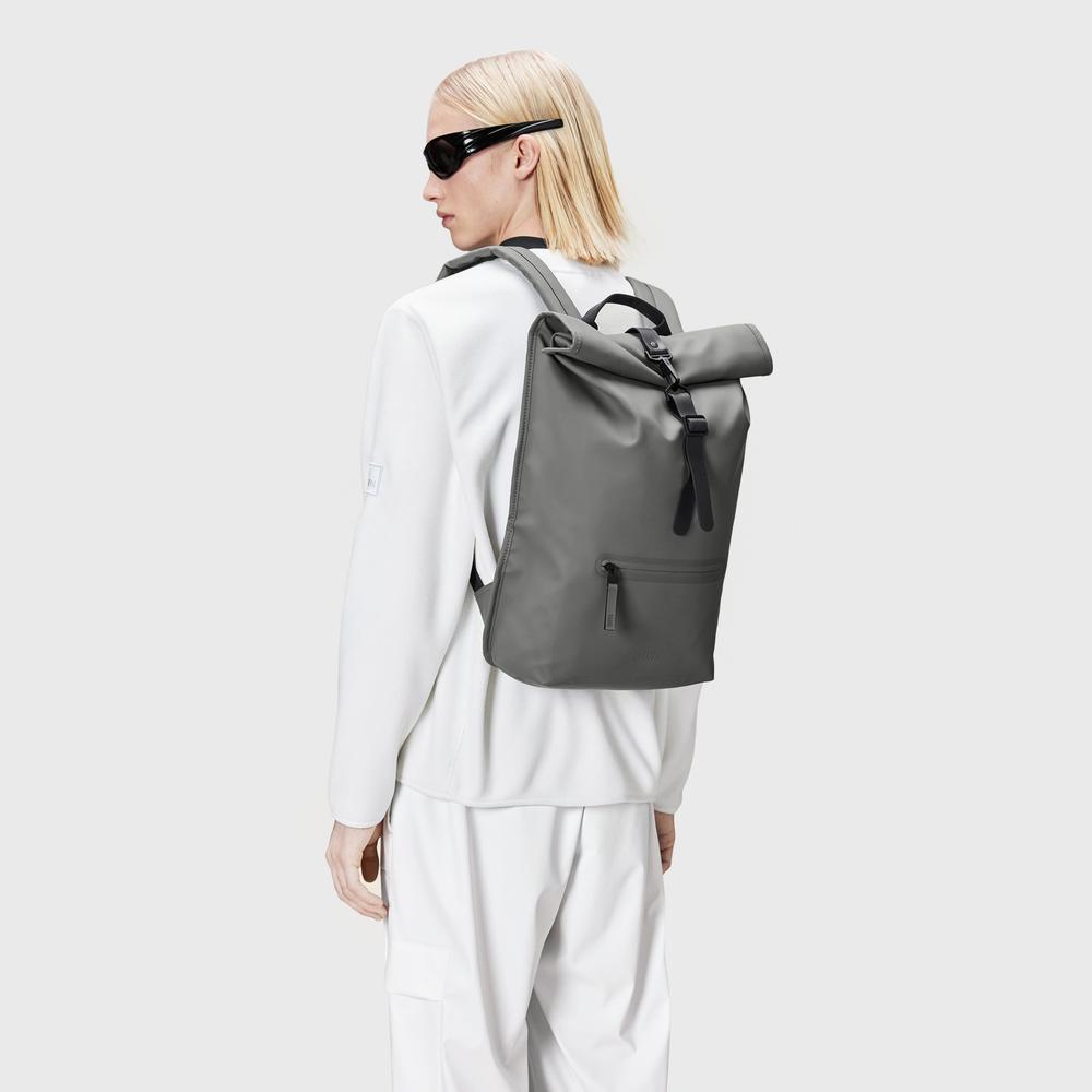 Ruksak Rains Rolltop Rucksack 13320-13 - šedivé