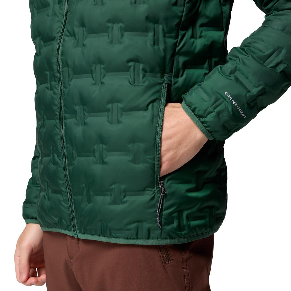 Pánská bunda Columbia Delta Ridge II Down Hooded 2086222375 - zelené