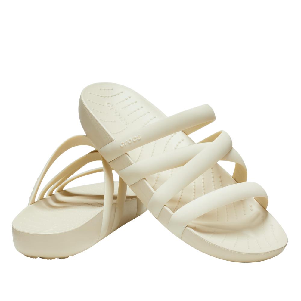 Žabky Crocs Splash Strappy Sandal 208217-2Y2 - krémové