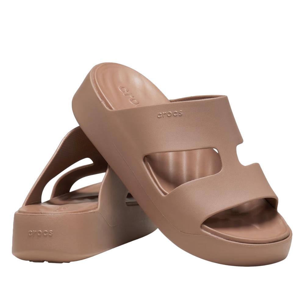 Dámské Žabky Crocs Getaway Platform H-Strap 209409-2Q9 - hnědé