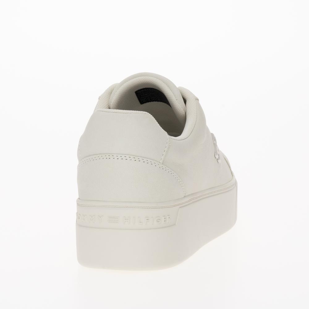 Boty Tommy Hilfiger Nubuck Leather Platform Court FW0FW07912-YBL - béžové