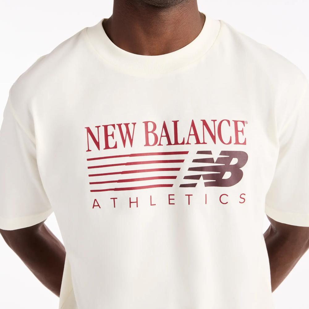 Pánské tričko New Balance Reimagined Graphic MT62U0E0AGA - béžové