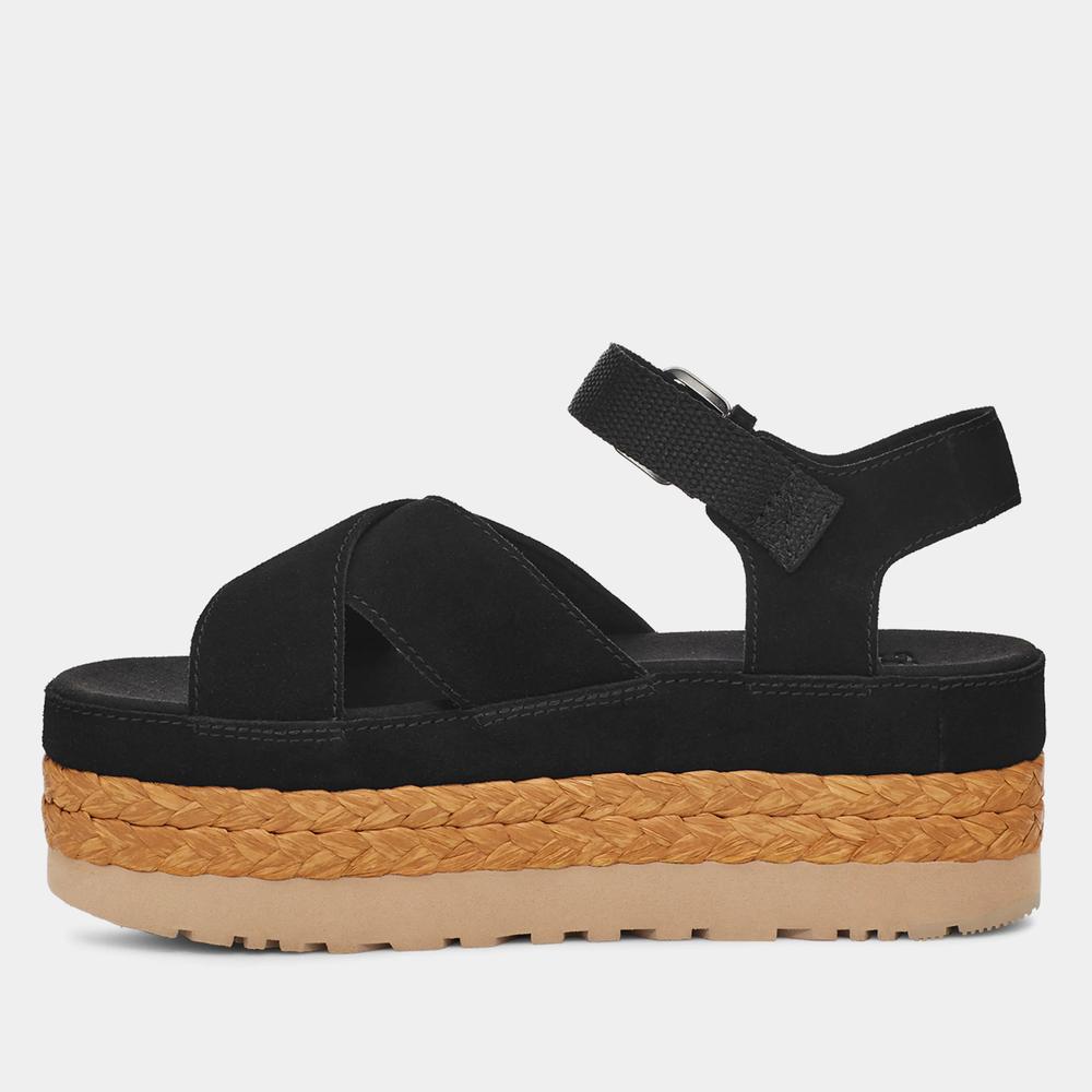 Sandále Ugg Aubrey Platform Sandal 1152711-BLK - černé