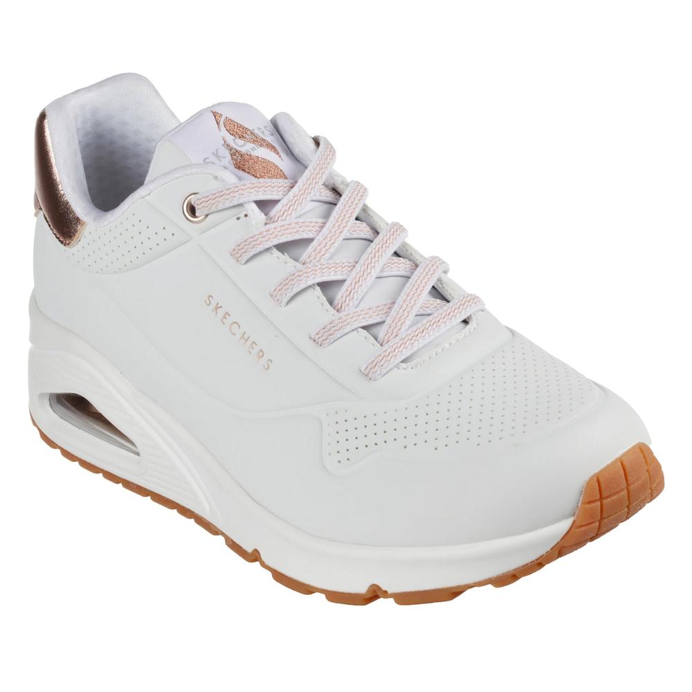 Boty Skechers Uno Shimmer Away 155196WHT - bílé