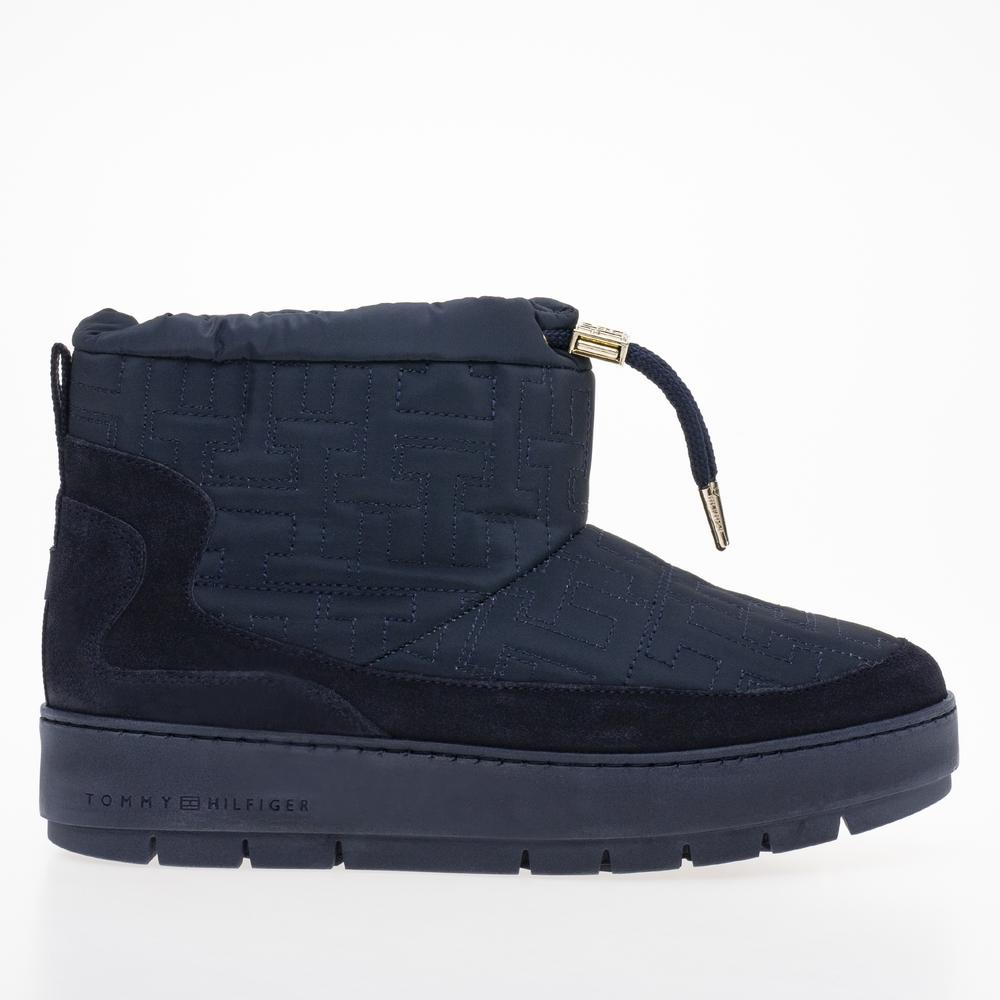 Boty Tommy Hilfiger Tommy Monogram Snowboot FW0FW07637-DW6 - tmavě modrě