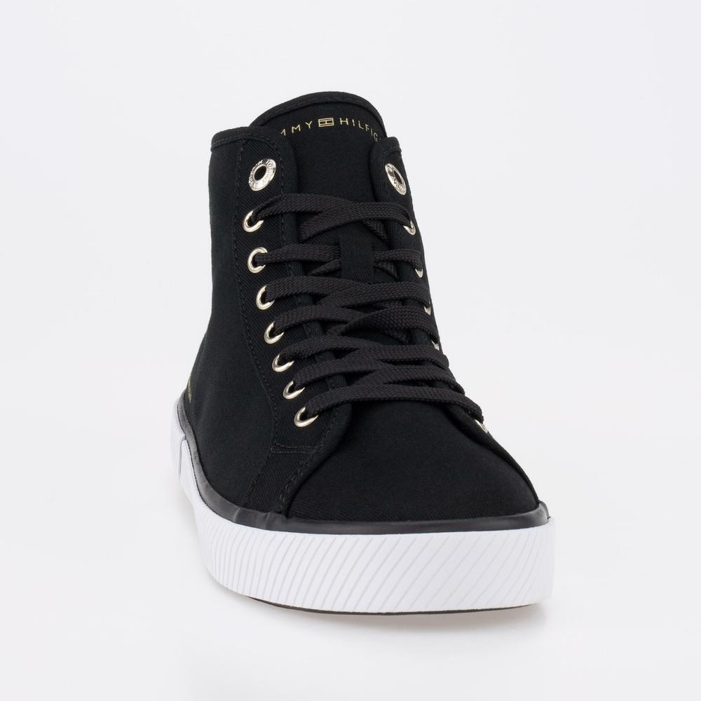 Boty Tommy Hilfiger Essential Highcut FW0FW07247-BDS - černé