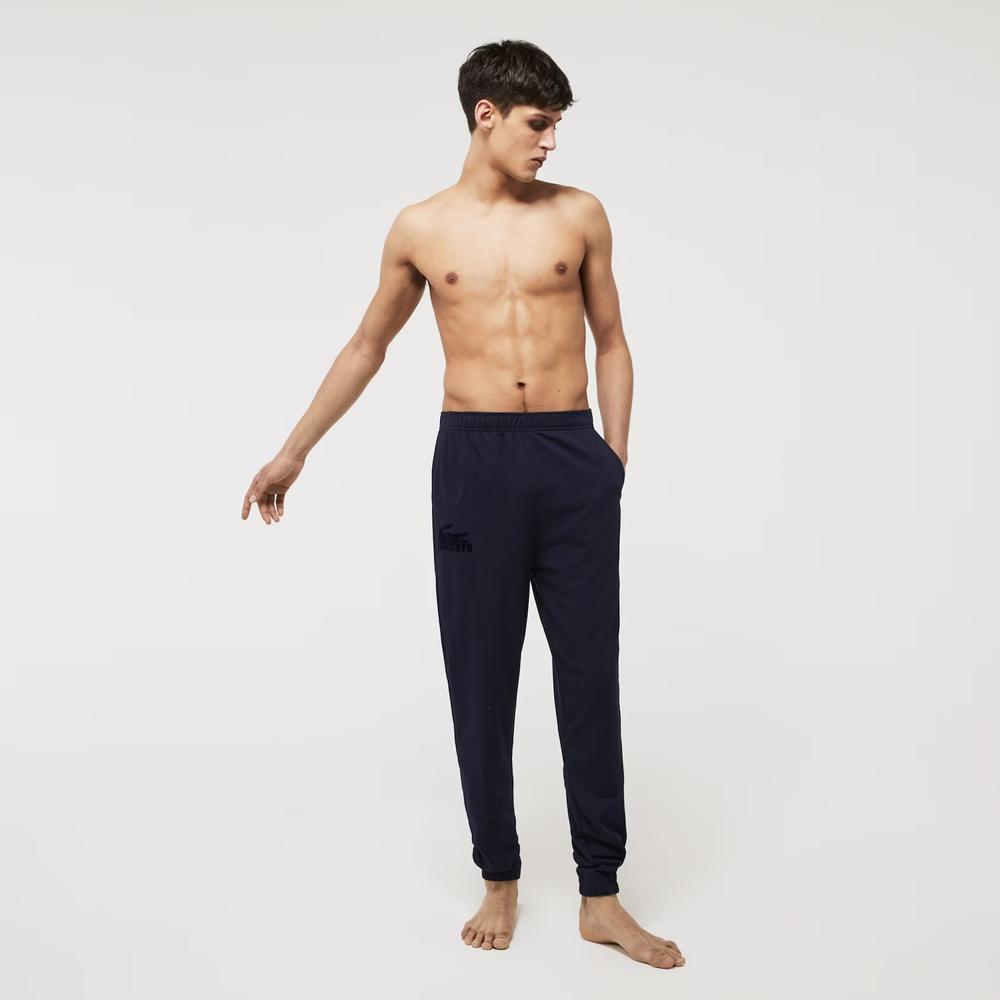 Kalhoty Lacoste Loungewear Shell 3H5422-423 - tmavě modrě