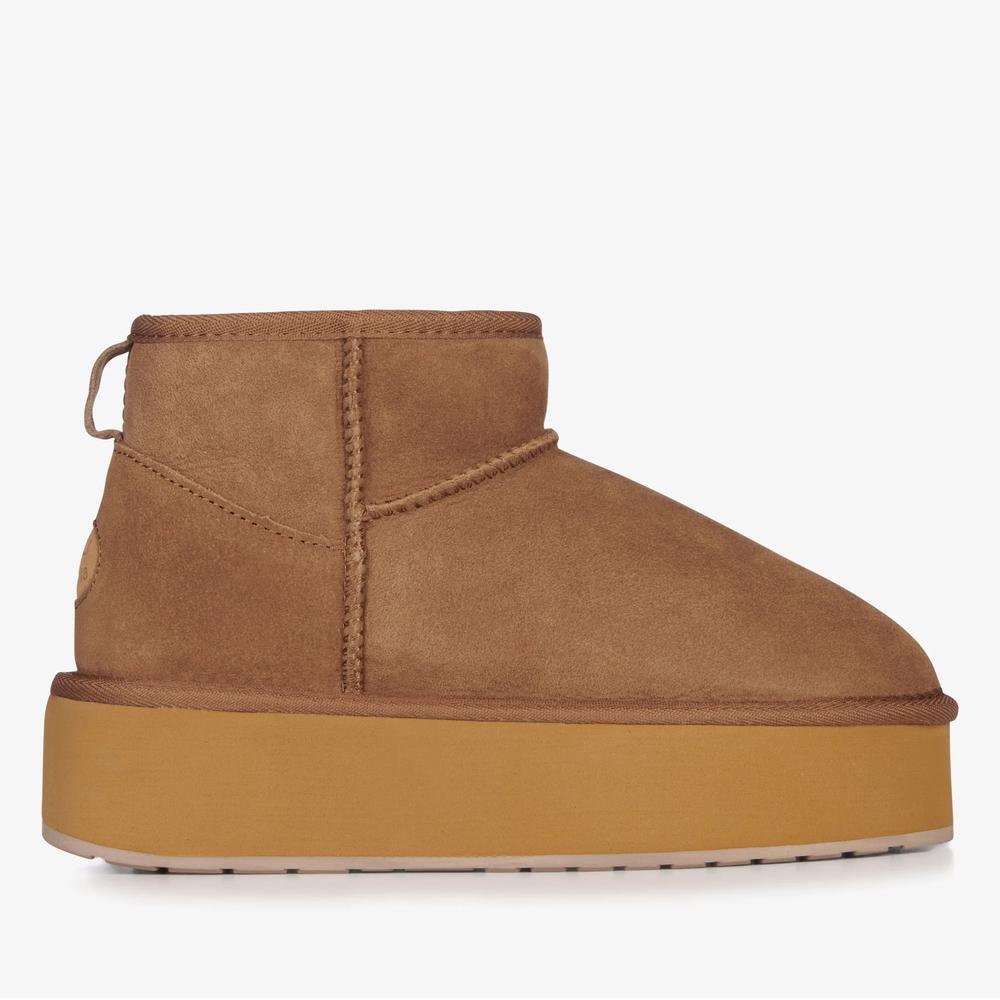 Boty Emu Australia Stinger Micro Flatform W13082CHES - hnědé