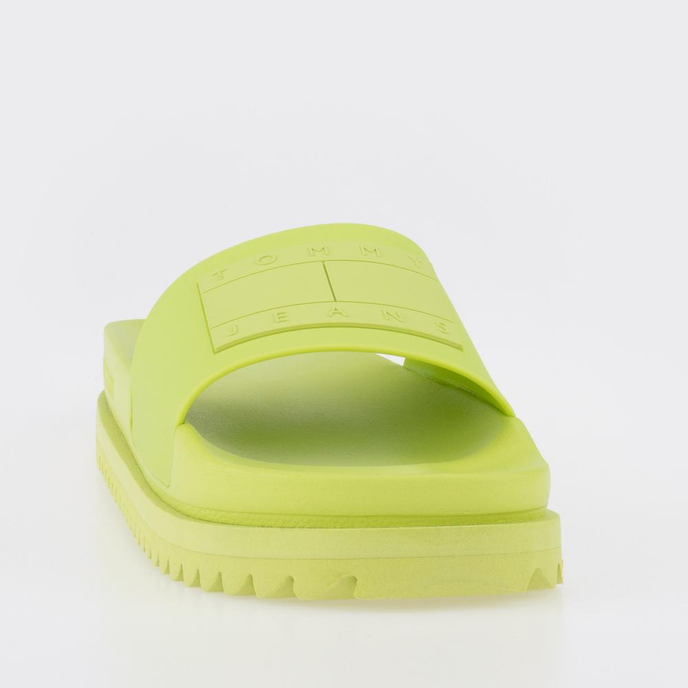 Žabky Tommy Jeans Elevated Flatform EN0EN02110-MSA - zelené