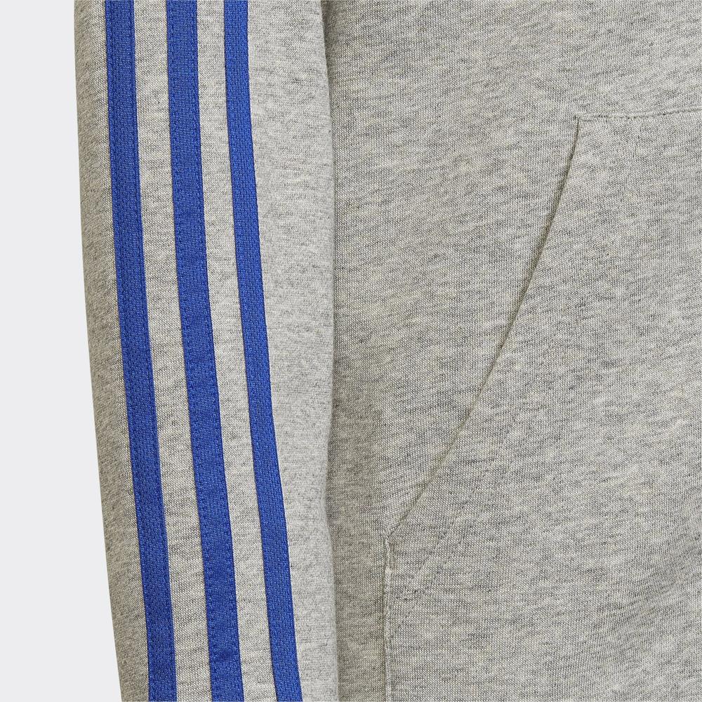 Mikina adidas Essentials 3-Stripes Hoodie HN1915 - šedivé