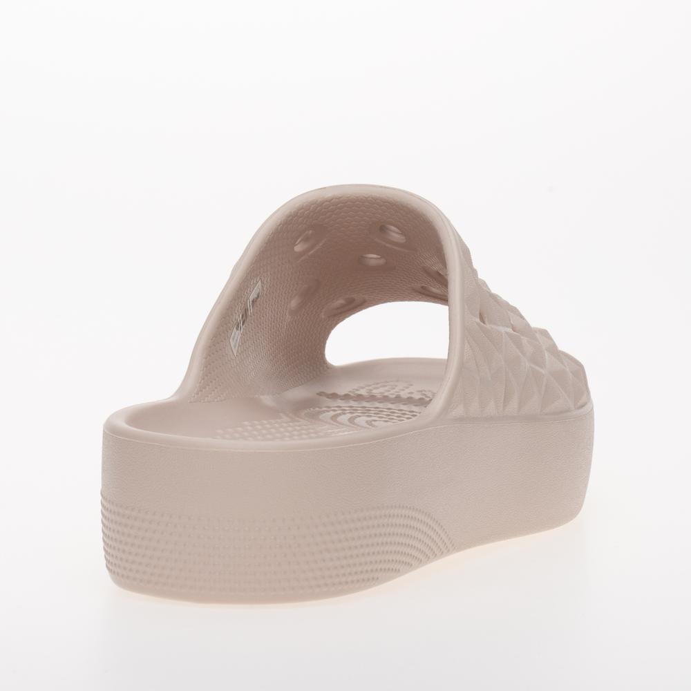 Žabky Crocs Classic Platform Geometric 209564-6UR - béžové