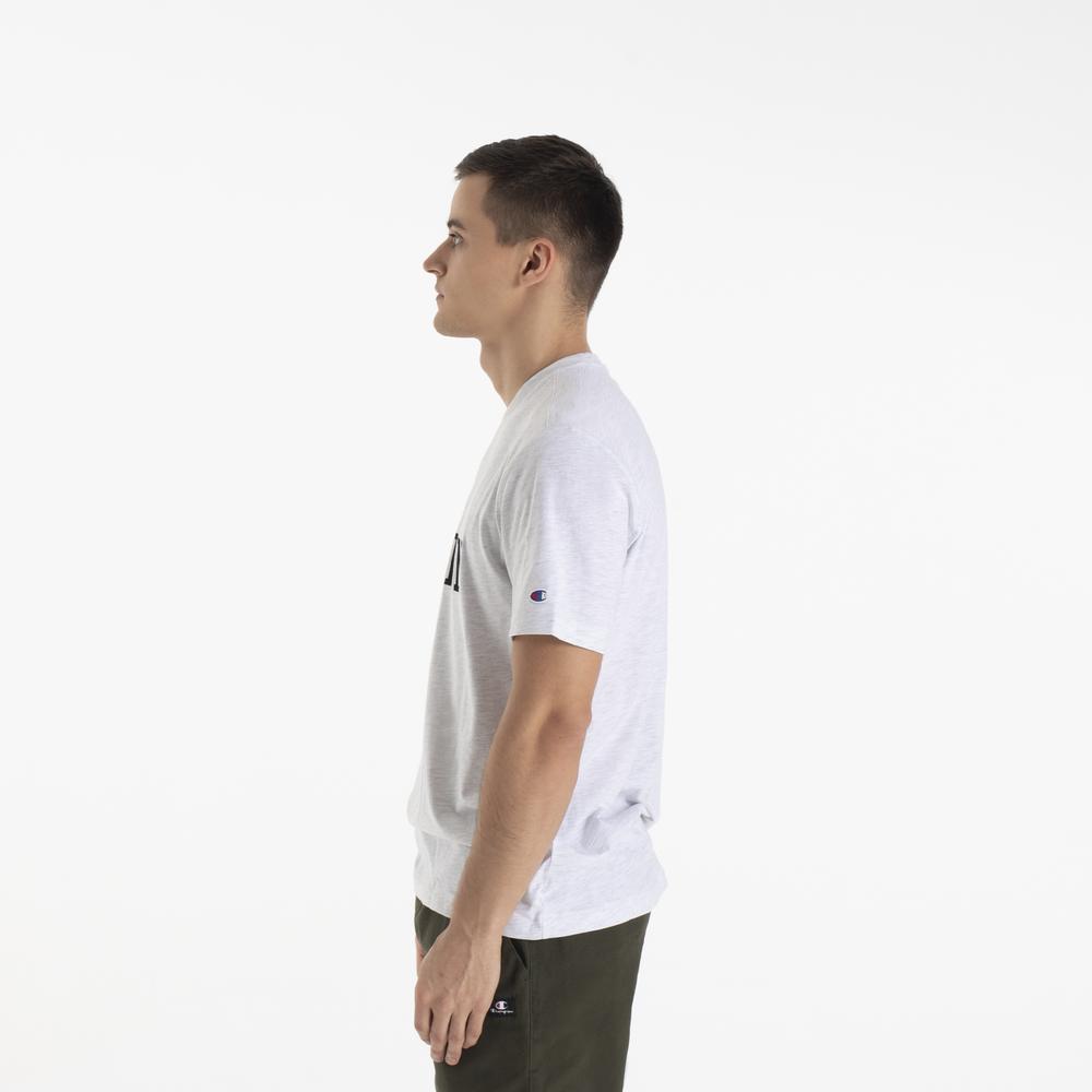 Tričko Champion Crewneck 220432-EM007 - šedivé