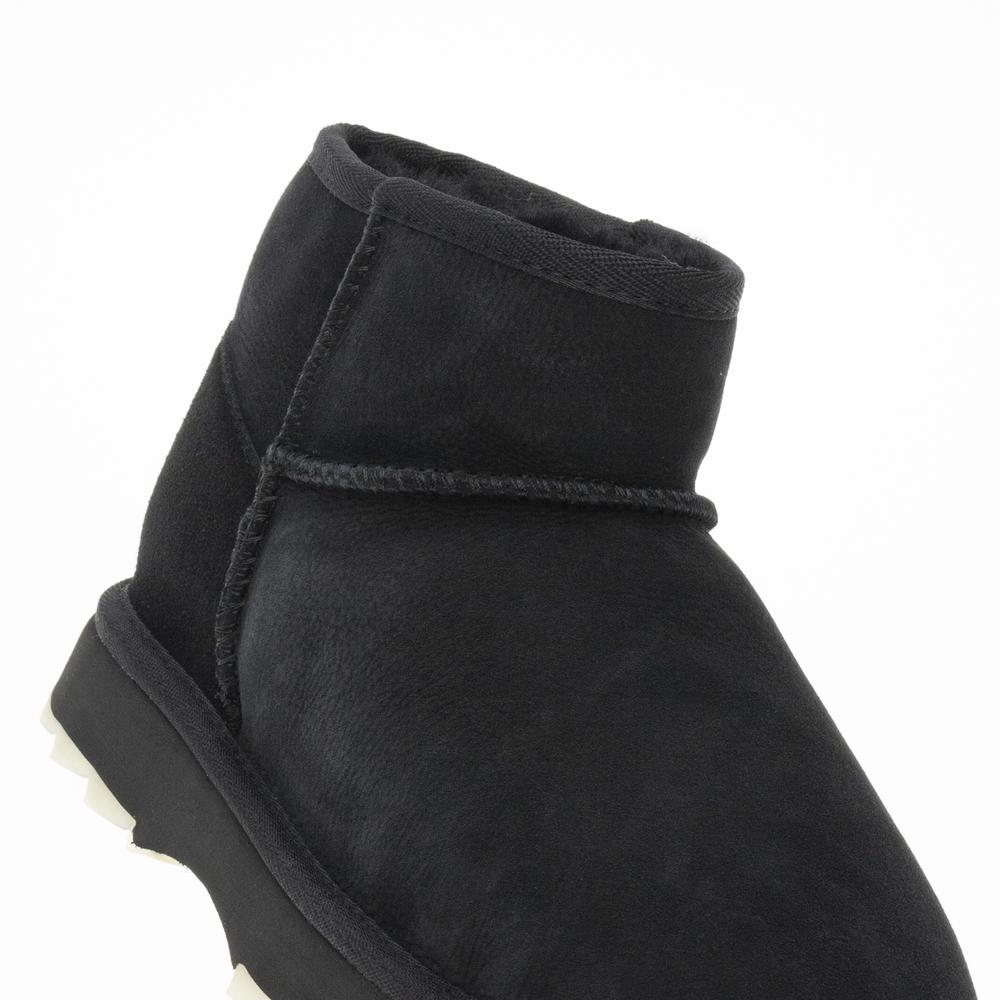 Boty Emu Sharky Micro Womens Sheepskin W12548BLAK - černé