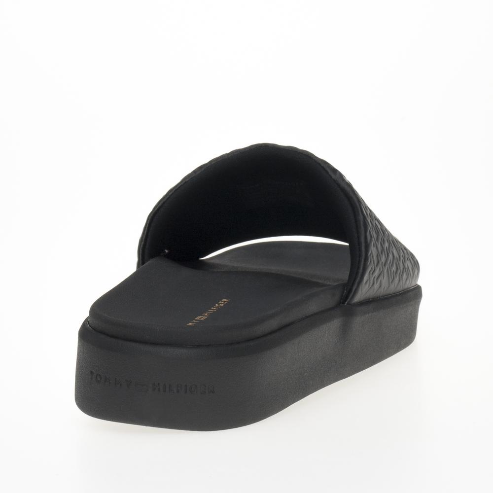 Žabky Tommy Hilfiger Monogram Pool FW0FW07855-BDS - černé